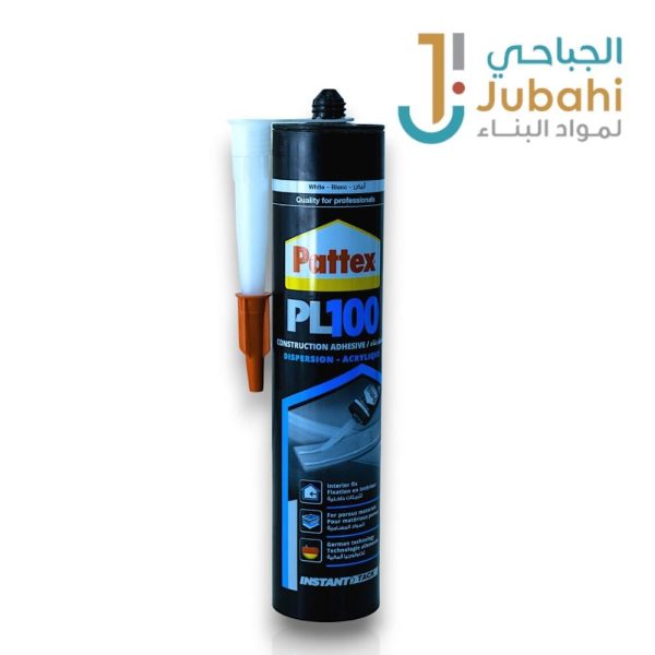 باتكس PL100 لاصق البناء لتثبيت داخلي باللون الأبيض