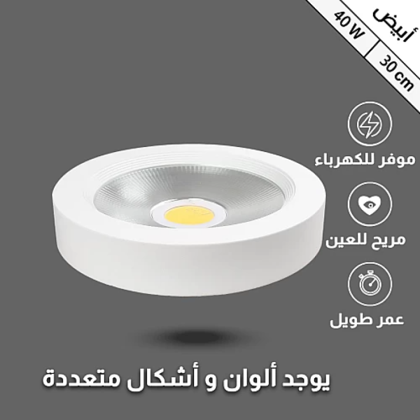 كشاف لطش 30 سم عاكس شفاف 40 واط